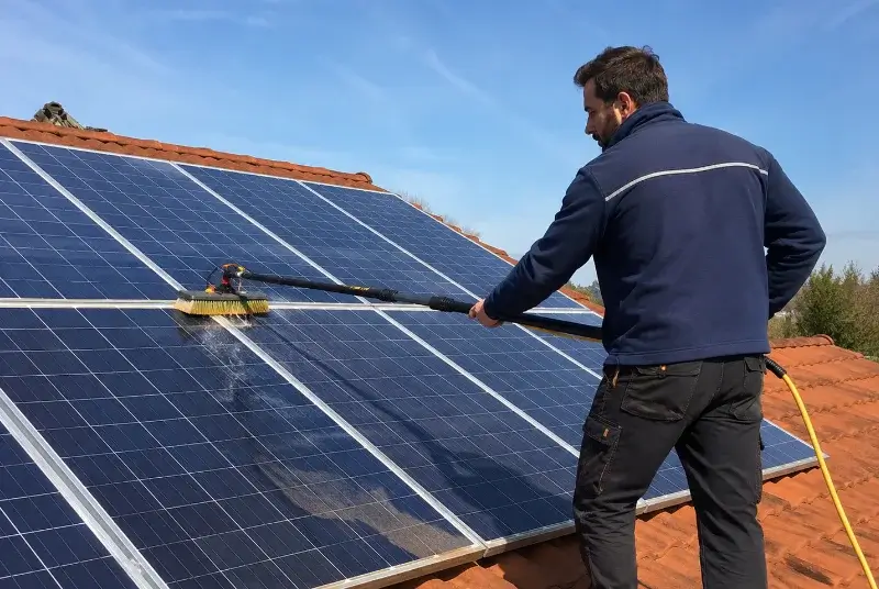 Nettoyage et entretien de panneaux solaires à Peyrieu